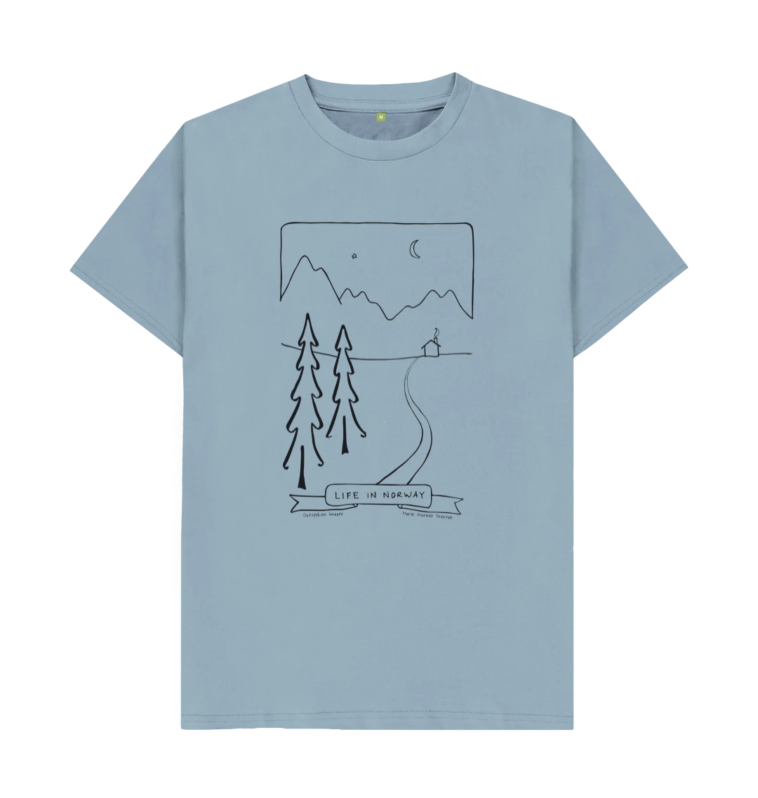 Life in Norway t-shirt ©2021 Outspoken Images by Marie Warner Preston